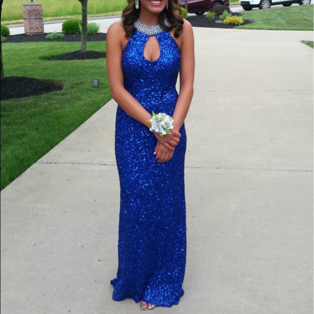 Blue Sequential Dress